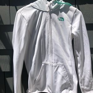 North face zip up sweatshirt